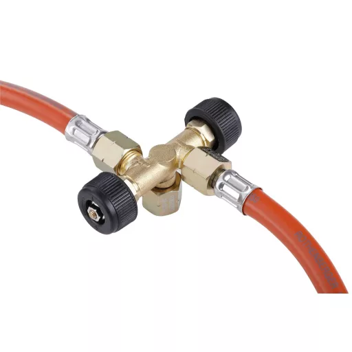 Rothenberger Industrial dvojcestný ventil na propán/bután pre prevádzku dvoch zariadení