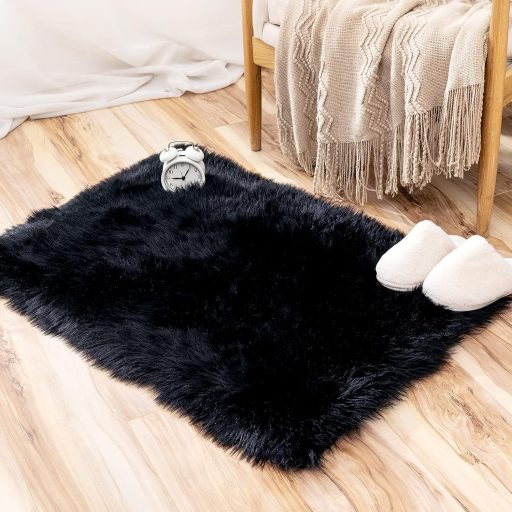 MIULEE Puha Szőrme Szőnyeg Meleg Modern Padlóalátét Kanapéhoz Ágyhoz Hosszú Szálú Kényelmes