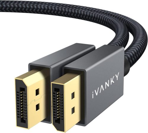 Cablu DisplayPort 4K IVANKY 144Hz pentru Monitor Gaming, 1M Gri