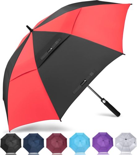 Umbrelă ZOMAKE Mare, Rezistentă la Vânt, cu Mecanism Automat de Deschidere/Închidere, Curea de Transport, Mărimi M/L/XL/XXL, pentru Bărbați și Femei