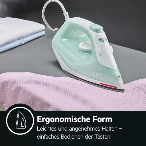 AEG gőzölős vasaló gőzlöket 30g/perc fehér-zöld 250ml tartály