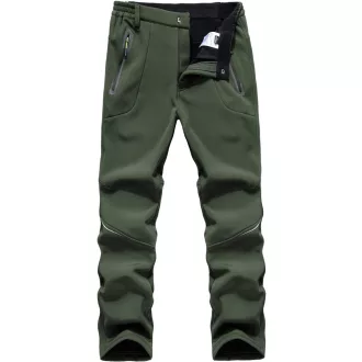   BWBIKE Fleece Bélelt Softshell Túranadrág, XL-es méret, Vízlepergető Téli Meleg Szélálló