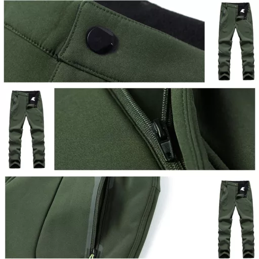 BWBIKE Fleece Bélelt Softshell Túranadrág, XL-es méret, Vízlepergető Téli Meleg Szélálló