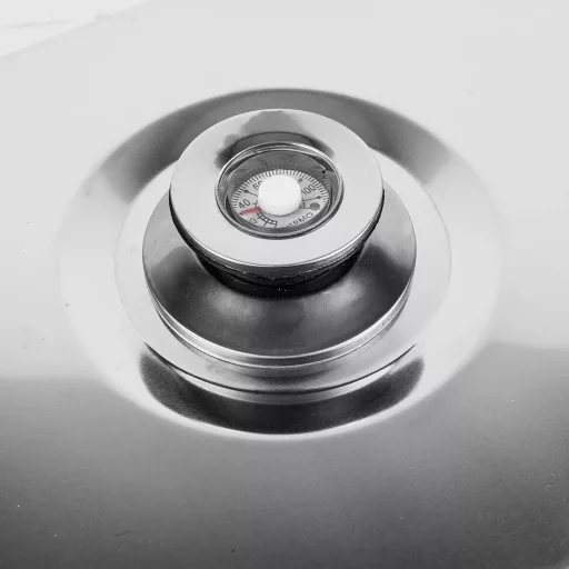 Nerezová udiareň Browin Deluxe – prenosná, s teplomerom a štiepkou na údenie