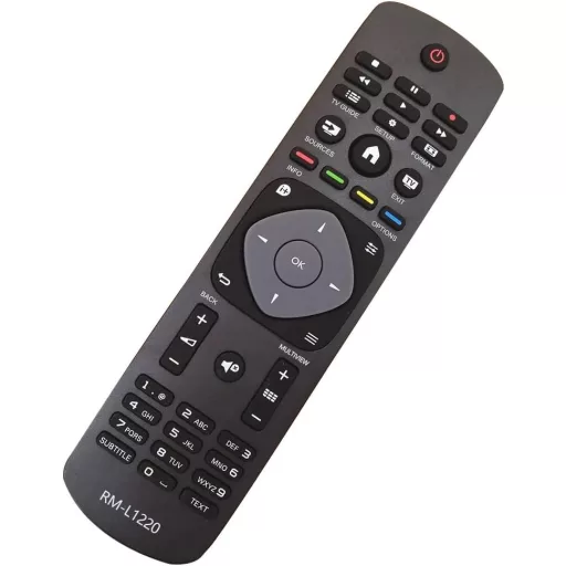FOXRMT Univerzálny diaľkový ovládač pre Philips TV – Kompatibilný so všetkými 4K, UHD, HDR, Smart TV modelmi – Jednoduché použitie s dosahom 10 m