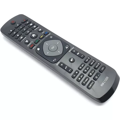 FOXRMT Univerzális Távirányító Philips TV-hez - Kompatibilis Minden 4K, UHD, HDR, Smart TV Modellel - Egyszerű Használat 10m Hatótávval