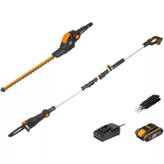   Worx WG908E 20V Max akkus teleszkópos sövényvágó és ágvágó