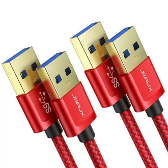   JSAUX USB 3.0 produžni kabel set, 1m i 2m, pleteni najlon, 2 komada