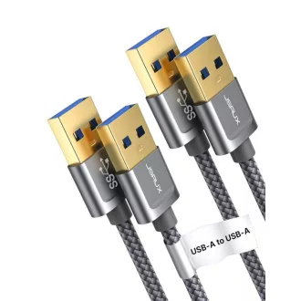 JSAUX USB 3.0 Kabel Set (1m + 2m) za Printer, HDD - Sivi