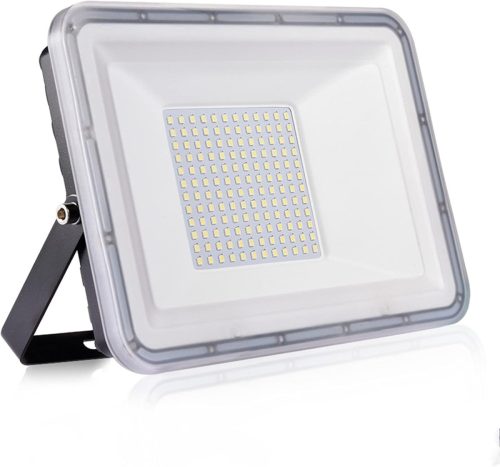 Proiector LED de Exterior NIKEEYEN 100W, IP67 Impermeabil, 10000 lumeni, Alb Rece 6500K, Unghi de Dispersie 120°, pentru Grădină, Garaj, Loc de Joacă