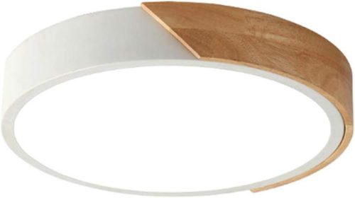 minifair Kerek Háromszínű LED Mennyezeti Lámpa 60 cm, Fehér, Távirányítós Fényerőszabályzóval, 3200 Lumen, 24W, Modern Dizájn