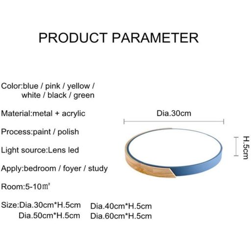 Plafonieră LED tricoloră rotundă minifair, 60 cm, Albă, cu telecomandă pentru reglarea intensității luminoase, 3200 lumeni, 24W, Design modern