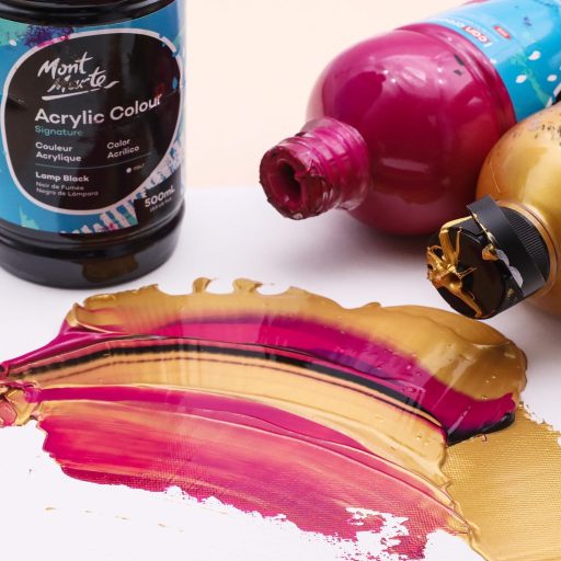 Mont Marte Akrilfesték Arany 500ml - Fényes, Tartós Szín Festéshez