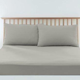   Pizuna Luxus Szatén Párnahuzat 40x80 cm, 2 db Ezüst, 400 Szálas Hosszúszálú Pamut, Cipzáras, Légáteresztő, Hűsítő, Ökotex Tanúsított