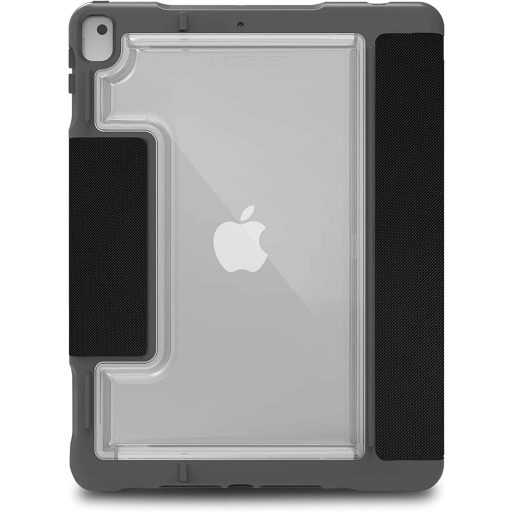STM Dux Plus DUO iPad 10.2" tok fekete/átlátszó Apple Pencil tartóval