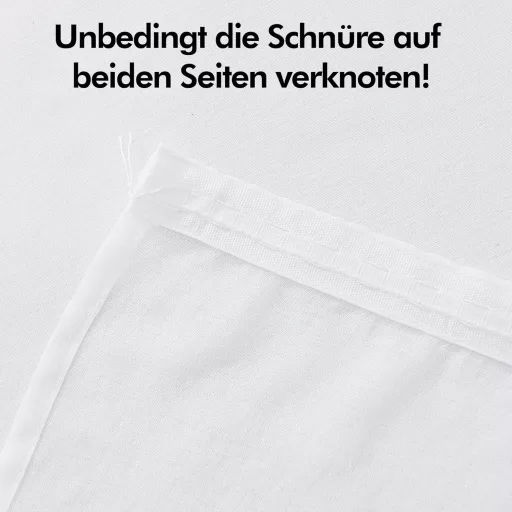Deconovo Voile Függöny Szalagos Fehér 229x140 cm 2 db Lenvászon Hatás