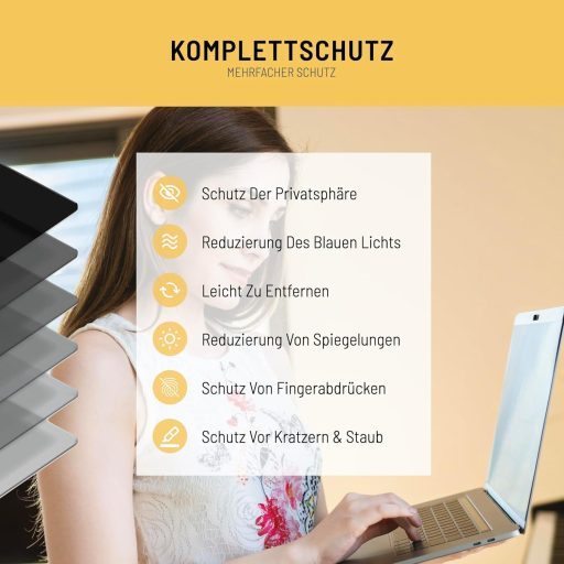 VistaProtect Premium Adatvédelmi Szűrő Microsoft Surface Laptop 3/4/5 13,5" - Kék Fény Szűrő