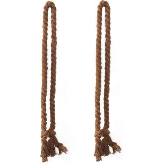   2 darabos függönykötő kötél, retro stílus, barna Újracsomagolt termék