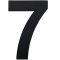 Elegantné 15 cm šedé číslo domu "7" z nehrdzavejúcej ocele