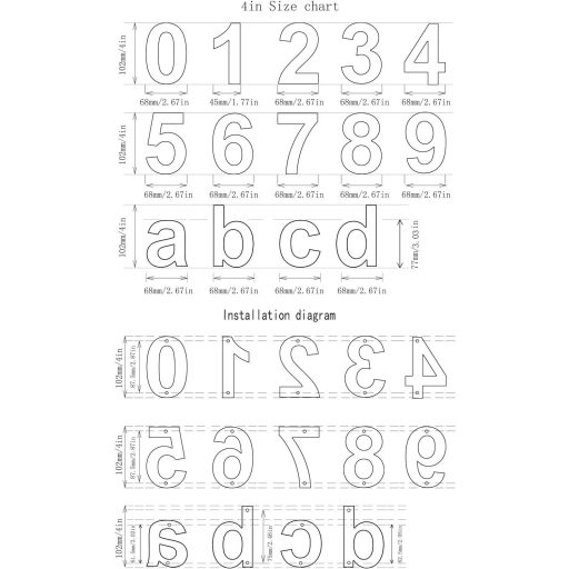 Rozsdamentes Acél Házszám, 7-es szám