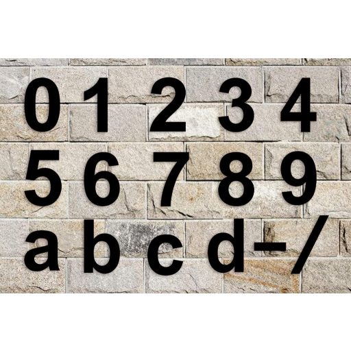 Rozsdamentes Acél Házszám, 7-es szám