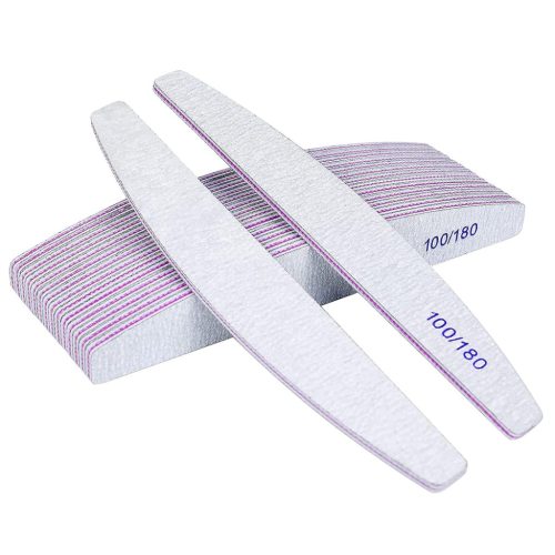 URAQT Set profesional de pile de unghii, 16 bucăți, față-verso 100/180, lavabile, calitate de salon