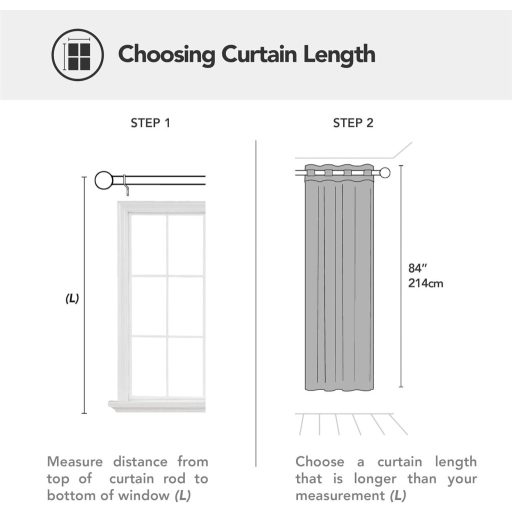 Deconovo Sötétítő Függöny Fülekkel, Hőszigetelő Taupe 214x132cm