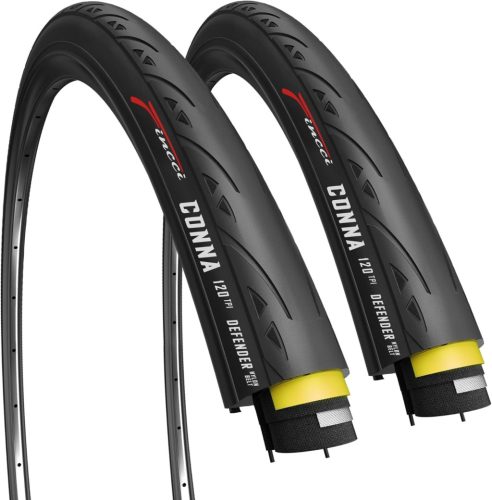 Skladacia cestná pneumatika Fincci 700x25c - 28" s ochranou proti defektu, 120 TPI, sada plášťov pre pretekárske, gravel, e-bike a turistické bicykle