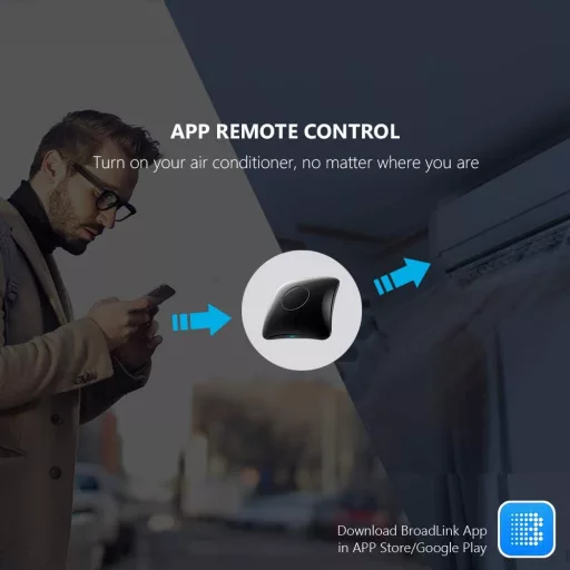 BroadLink RM4 Pro Univerzális Távirányító - 2.4GHz WiFi IR és RF Okosotthon Központ, Kompatibilis Alexa és Google Home Rendszerekkel, TV, Se