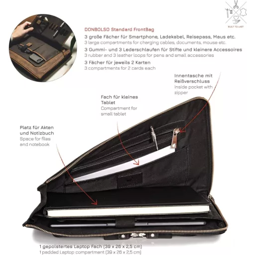 Donbolso London Bőr Notesz Tok Férfiaknak és Nőknek