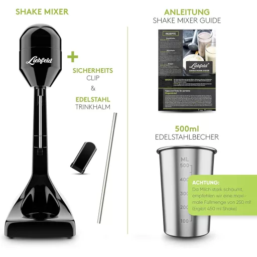 Liebfeld Shake Mixer fekete koktél keverő