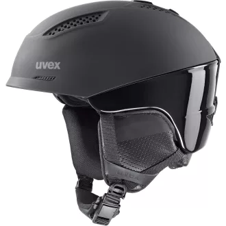   Uvex Ultra Pro Cască de Schi Adult - Negru Mat, Ajustabilă, Închidere Magnetică, Sistem de Ventilație, 55-59 cm, Policarbonat, Schi și Snowboard