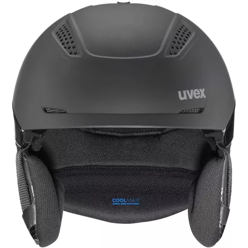 Uvex Ultra Pro Cască de Schi Adult - Negru Mat, Ajustabilă, Închidere Magnetică, Sistem de Ventilație, 55-59 cm, Policarbonat, Schi și Snowboard
