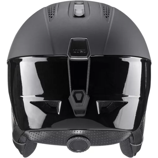 Uvex Ultra Pro Cască de Schi Adult - Negru Mat, Ajustabilă, Închidere Magnetică, Sistem de Ventilație, 55-59 cm, Policarbonat, Schi și Snowboard