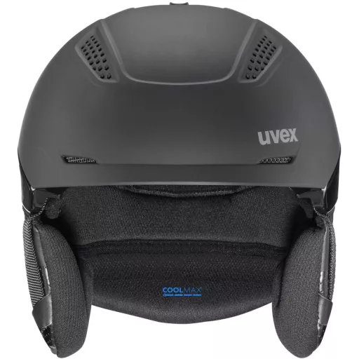Uvex Ultra Pro Cască de Schi Adult - Negru Mat, Ajustabilă, Închidere Magnetică, Sistem de Ventilație, 55-59 cm, Policarbonat, Schi și Snowboard