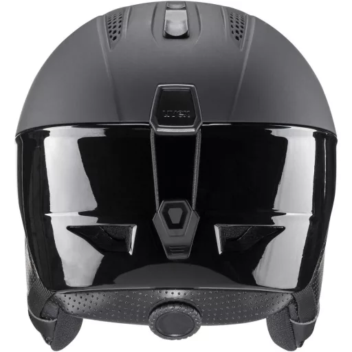 Uvex Ultra Pro Cască de Schi Adult - Negru Mat, Ajustabilă, Închidere Magnetică, Sistem de Ventilație, 55-59 cm, Policarbonat, Schi și Snowboard