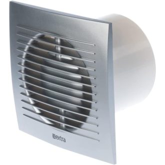   EUROPLAST 100mm Fürdőszobai Ventilátor Páratartalom Érzékelővel és Időzítővel Ezüst