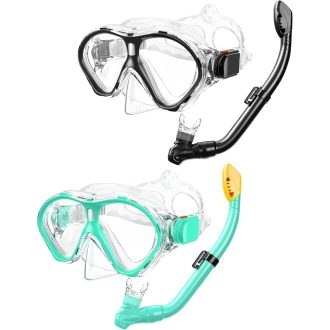   Gintenco Gyerek Snorkel Szett Panoráma Maszk Száraz Snorkelcsővel Anti-Fog