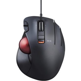   ELECOM EX-G Ergonomikus Trackball Egér Vezetékes Piros Gömbvel 5 Gomb
