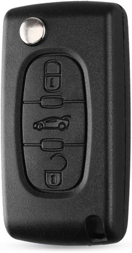 ENERGY 01 Autókulcs Ház Citroen C2-C8 és Peugeot 207-5008 Modellekhez - 3 Gombos Távirányító Tok - Kompatibilis Fiat Ulysse Járművekkel