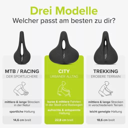 Șa de Bicicletă Ergonomică VELMIA Sistem 3 Zone Suspensie Absorție Șoc MTB Gravel