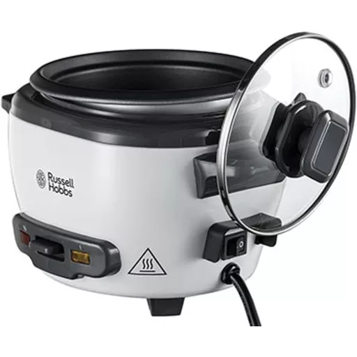Russell Hobbs 0,4 literes mini rizsfőző, melegen tartás funkcióval, teflon bevonatú levehető edénnyel
