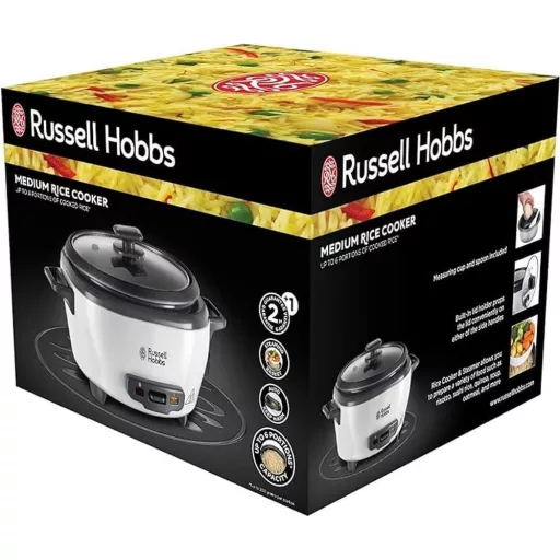 Russell Hobbs 0,8L rizsfőző gőzöléssel, tapadásmentes edénnyel és melegentartással