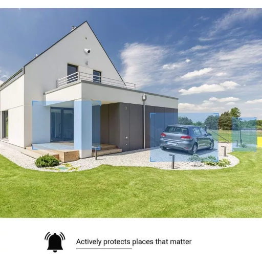 EZVIZ Dual Lens kültéri biztonsági kamera 1080P, színes éjszakai látás, mozgásérzékelés, sziréna, IP67