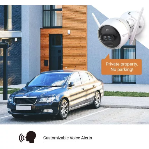 EZVIZ Dual Lens kültéri biztonsági kamera 1080P, színes éjszakai látás, mozgásérzékelés, sziréna, IP67