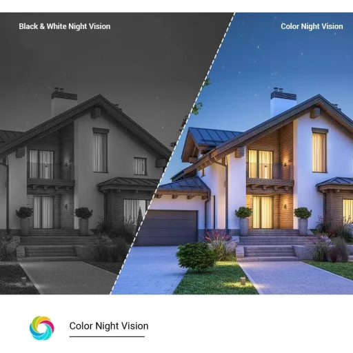 EZVIZ Dual Lens kültéri biztonsági kamera 1080P, színes éjszakai látás, mozgásérzékelés, sziréna, IP67