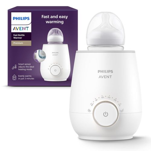 Încălzitor de biberon Philips AVENT SCF358/00 - Încălzire rapidă și uniformă pentru lapte și mâncare pentru bebeluși, Alb