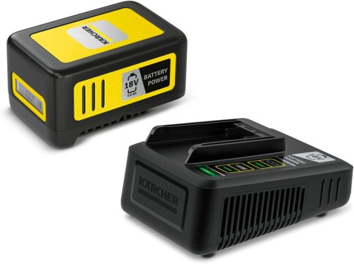 Kärcher Battery Power Starter Kit - Set acumulator 18V/5Ah și încărcător rapid pentru scule de grădină și uz casnic fără fir
