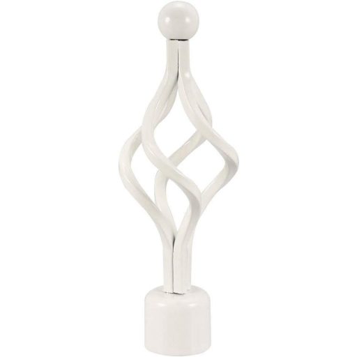 4 db, fehér függönyrúdvég 28 mm-es függönyrúdhoz(160 x 56 mm)