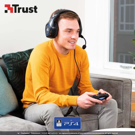 Trust Gaming GXT 488 FORZE PS4 Gaming Headset Fekete